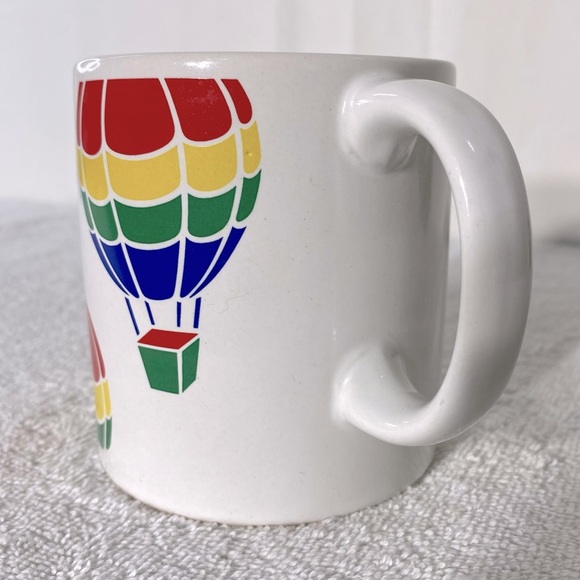 Vintage FTD Especially For You Rainbow Hot Air Balloon Ceramic Collectible Mug - Picture 7 of 9